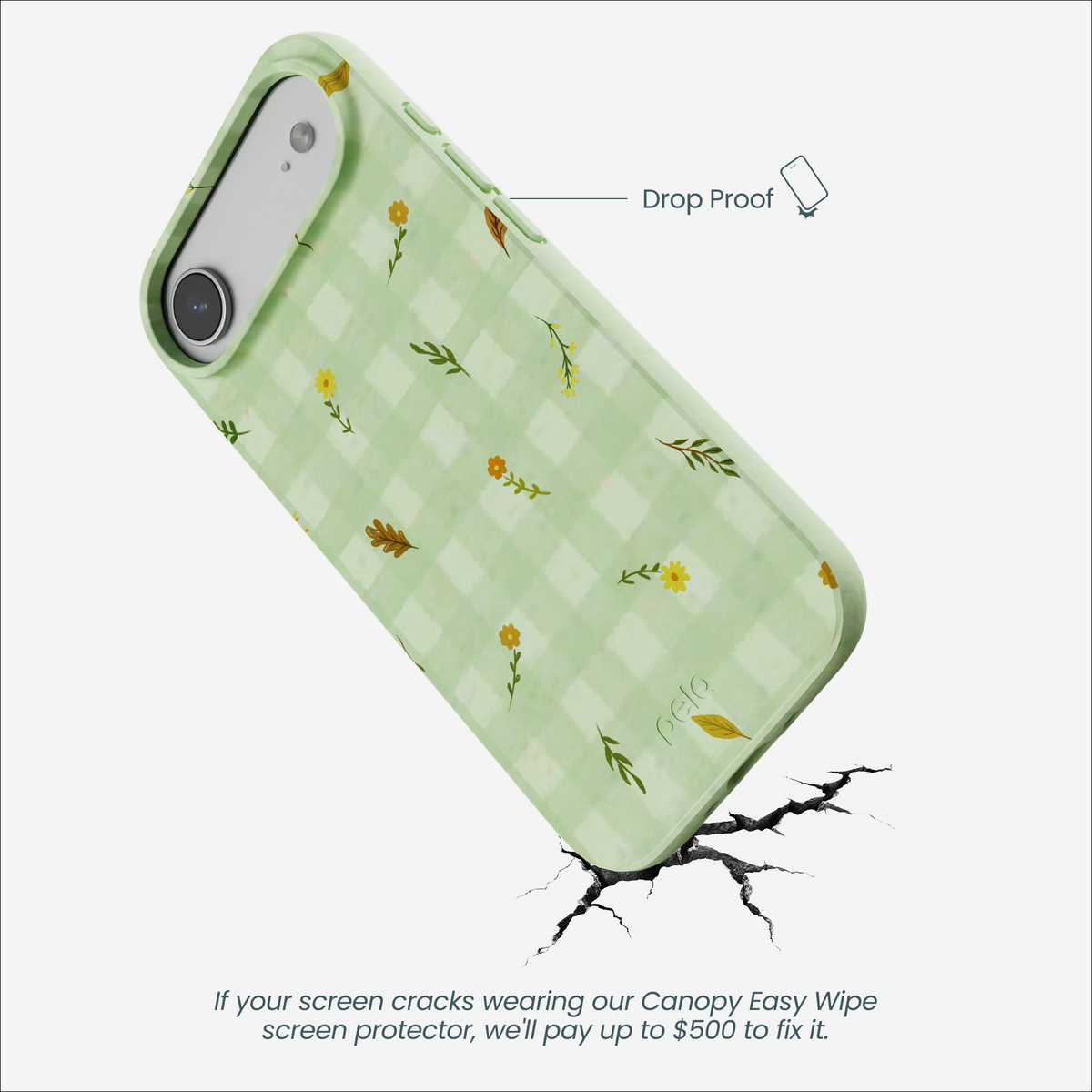 Sage Green Fall Gingham iPhone Air Case