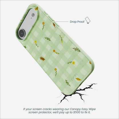 Sage Green Fall Gingham iPhone Air Case