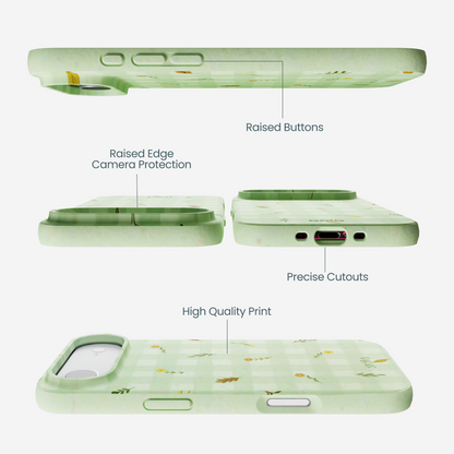Sage Green Fall Gingham iPhone Air Case