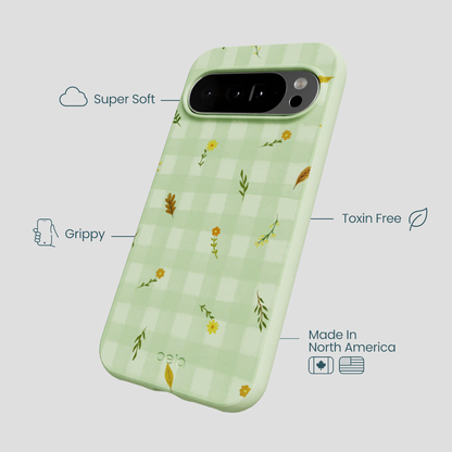 Sage Green Fall Gingham Google Pixel 10 Pro XL Case