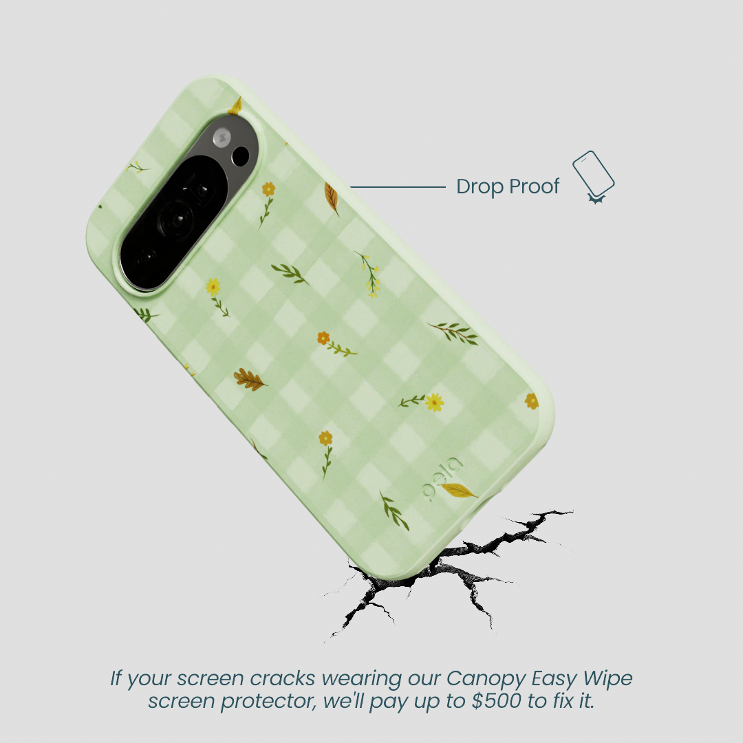 Sage Green Fall Gingham Google Pixel 10/10 Pro Case