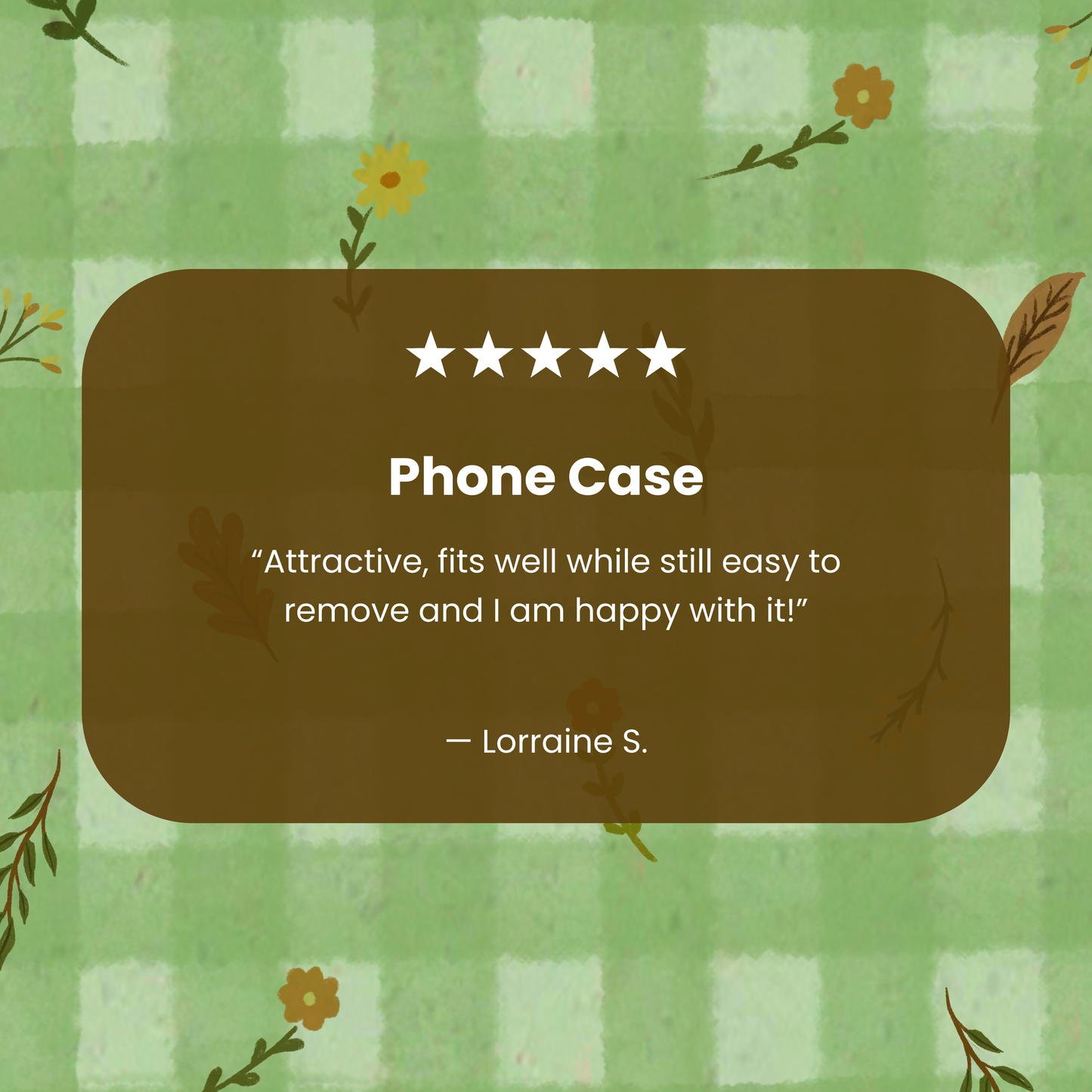 Sage Green Fall Gingham iPhone 17 Case