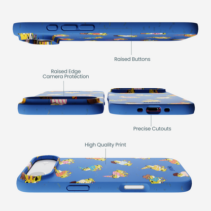 Electric Blue Fancy Frogs iPhone Air Case