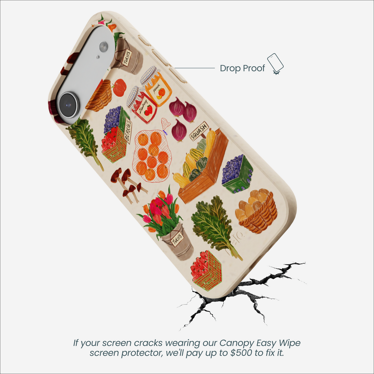 Seashell Farm Market iPhone Air Case