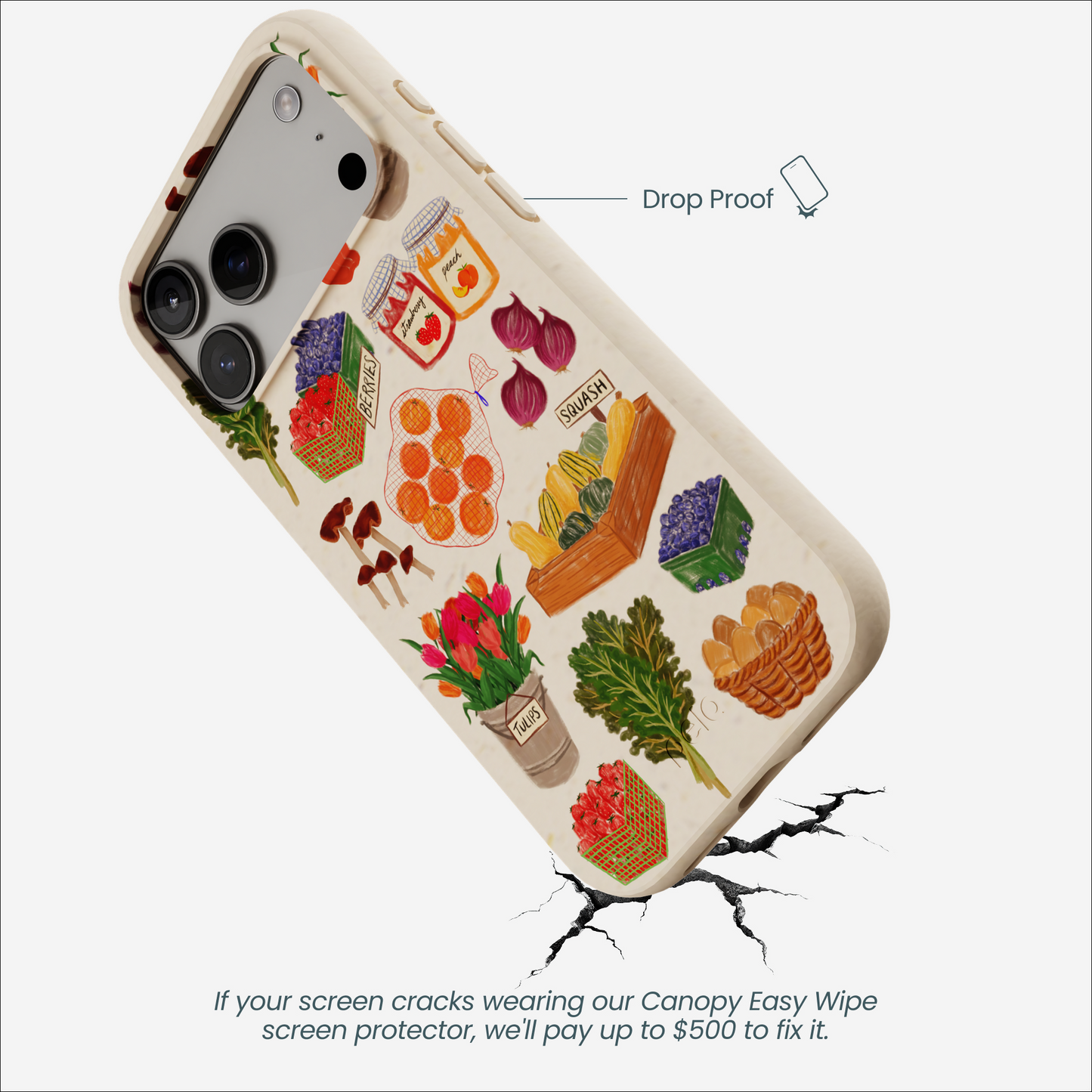 Seashell Farm Market iPhone 17 Pro Max Case