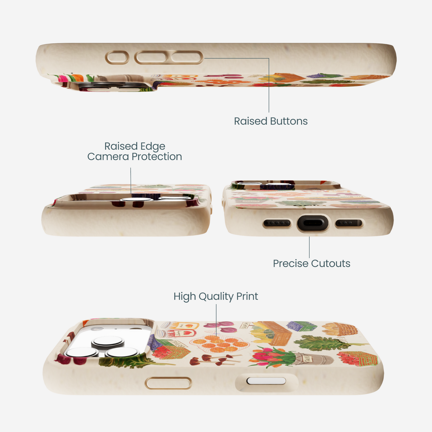 Seashell Farm Market iPhone 17 Pro Case