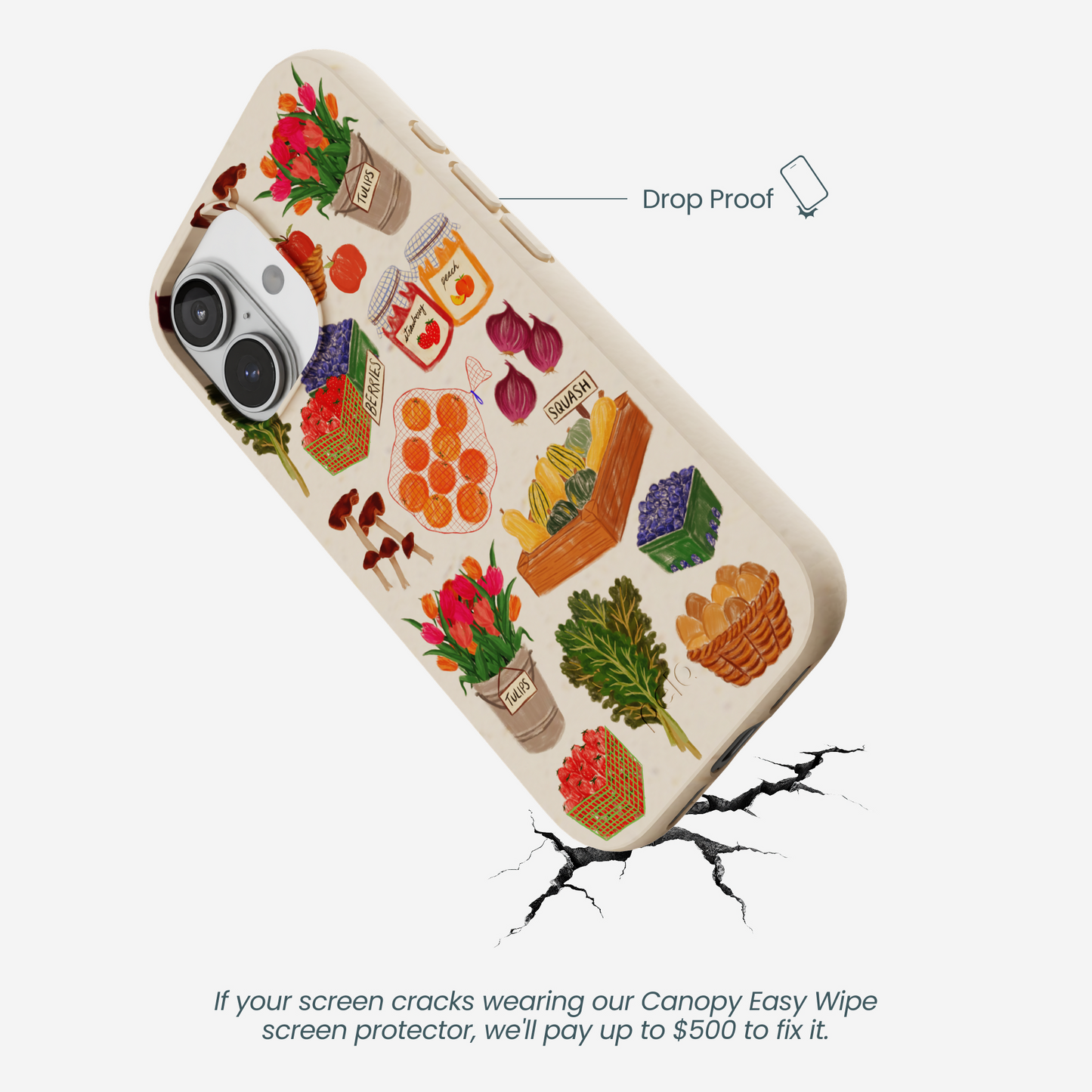 Seashell Farm Market iPhone 17 Case