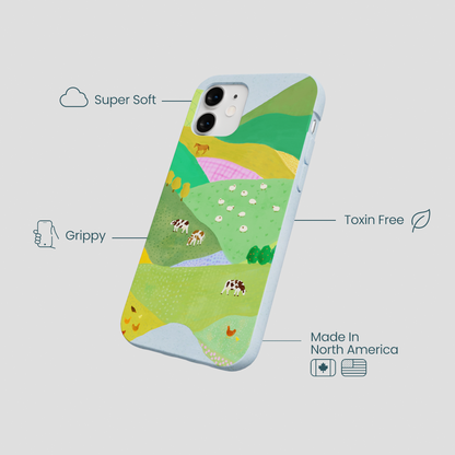 Powder Blue Farm Tales iPhone 12 Mini Case