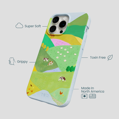 Powder Blue Farm Tales iPhone 14 Pro Max Case