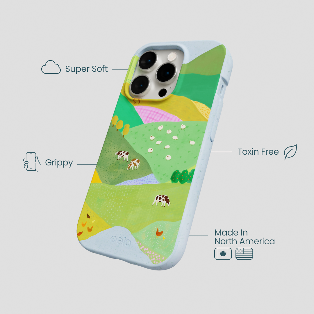 Powder Blue Farm Tales iPhone 14 Pro Case
