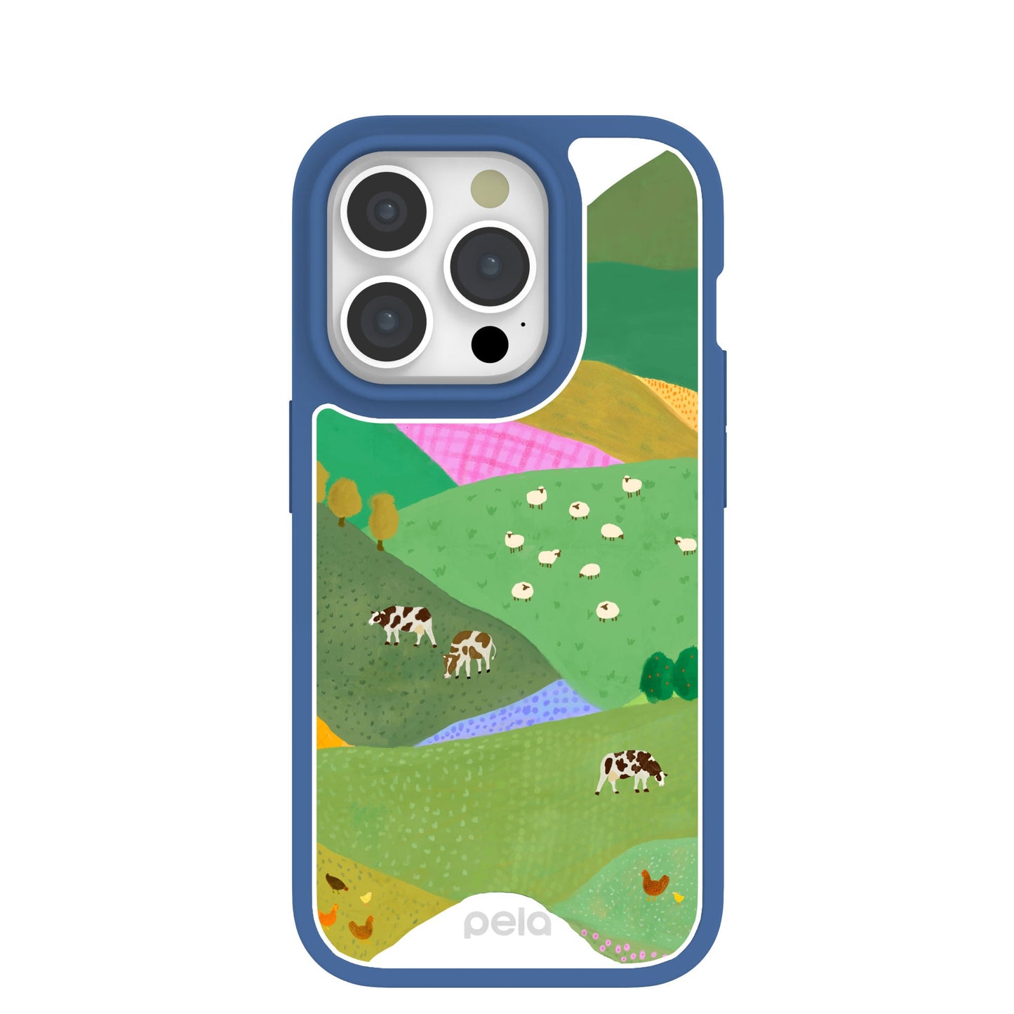 Clear Farm Tales iPhone 15 Pro Case With True Blue Ridge (MagSafe included)