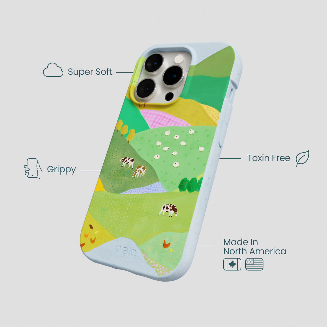 Powder Blue Farm Tales iPhone 15 Pro Case