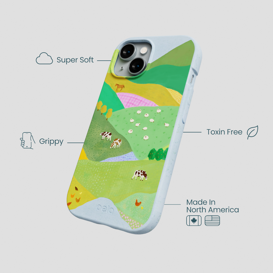 Powder Blue Farm Tales iPhone 15 Case