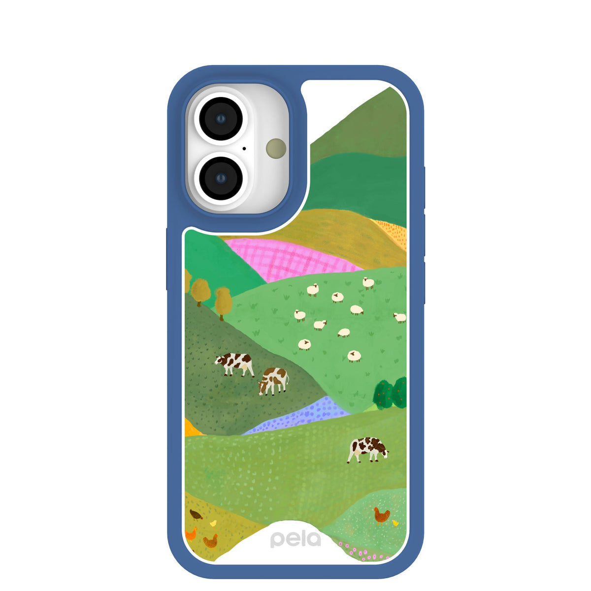 Clear Farm Tales iPhone 16 Case With True Blue Ridge (MagSafe included)