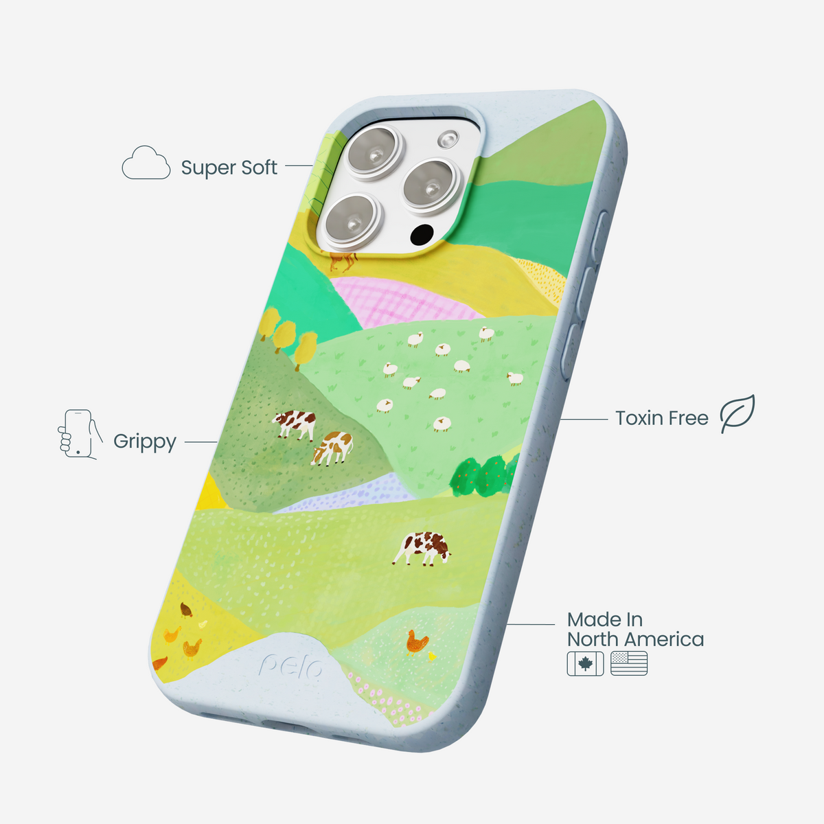Powder Blue Farm Tales iPhone 16 Pro Max Case