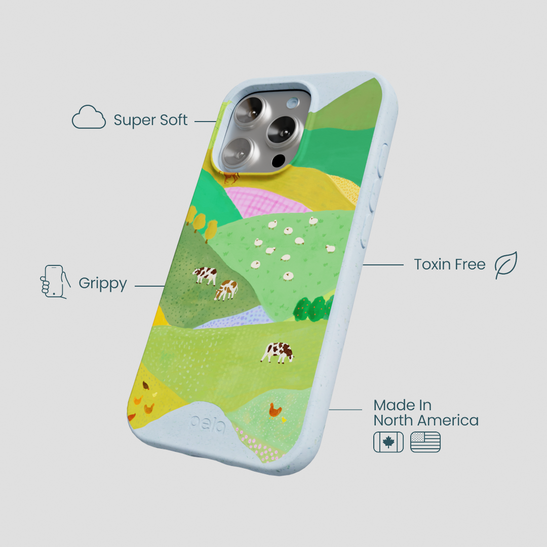 Powder Blue Farm Tales iPhone 16 Pro Case