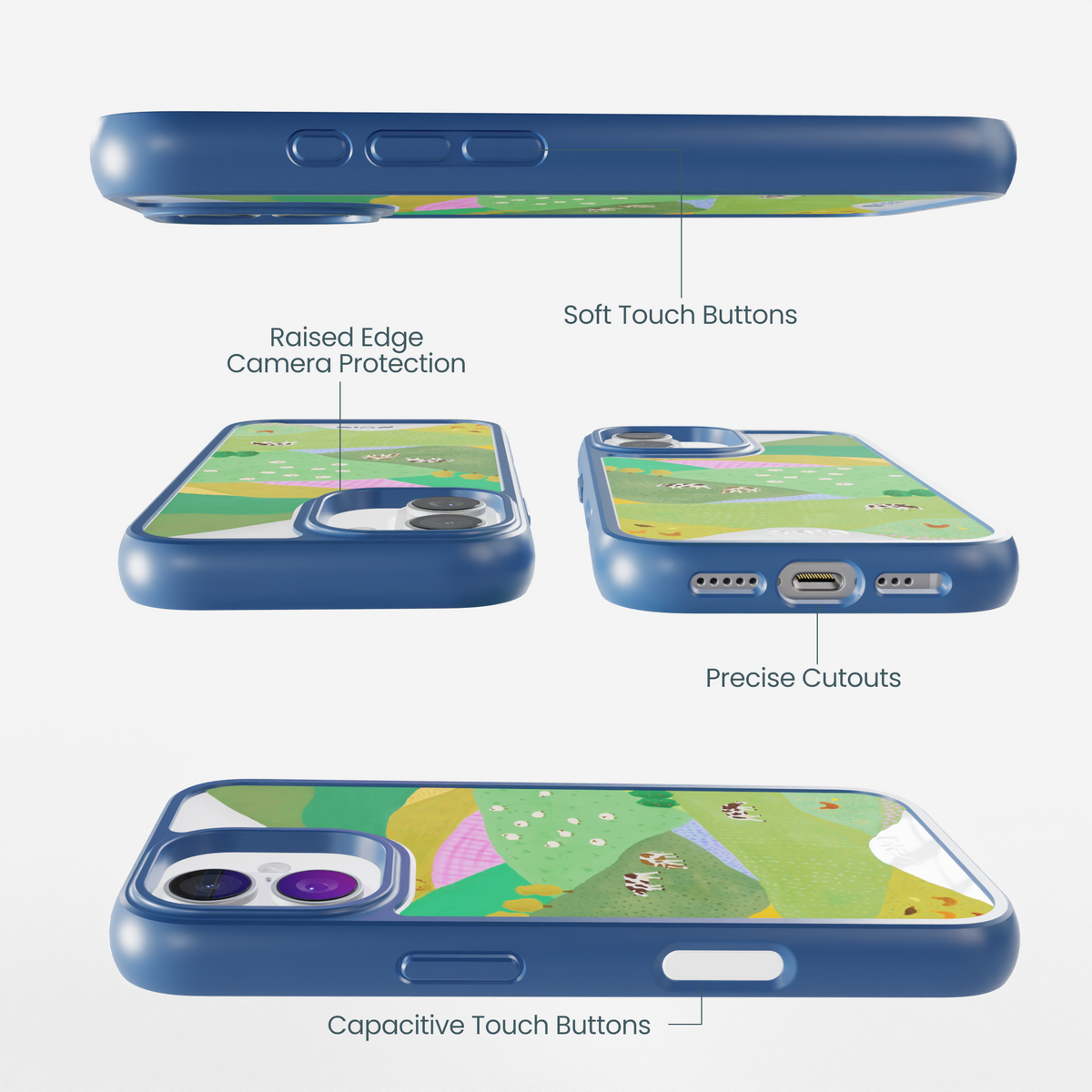 Clear Farm Tales iPhone 17 Case With True Blue Ridge (MagSafe included)
