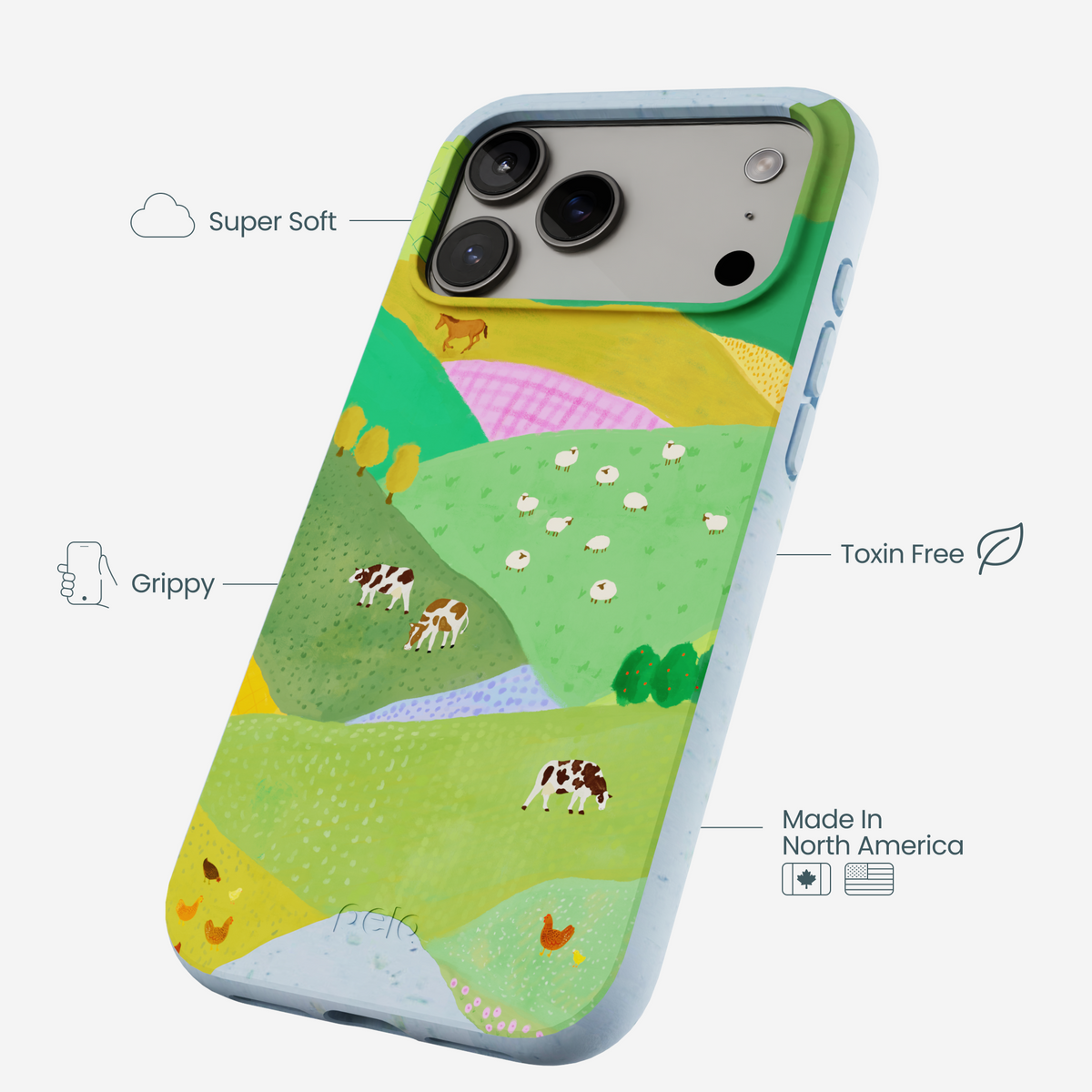 Powder Blue Farm Tales iPhone 17 Pro Max Case