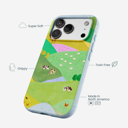 Powder Blue Farm Tales iPhone 17 Pro Case