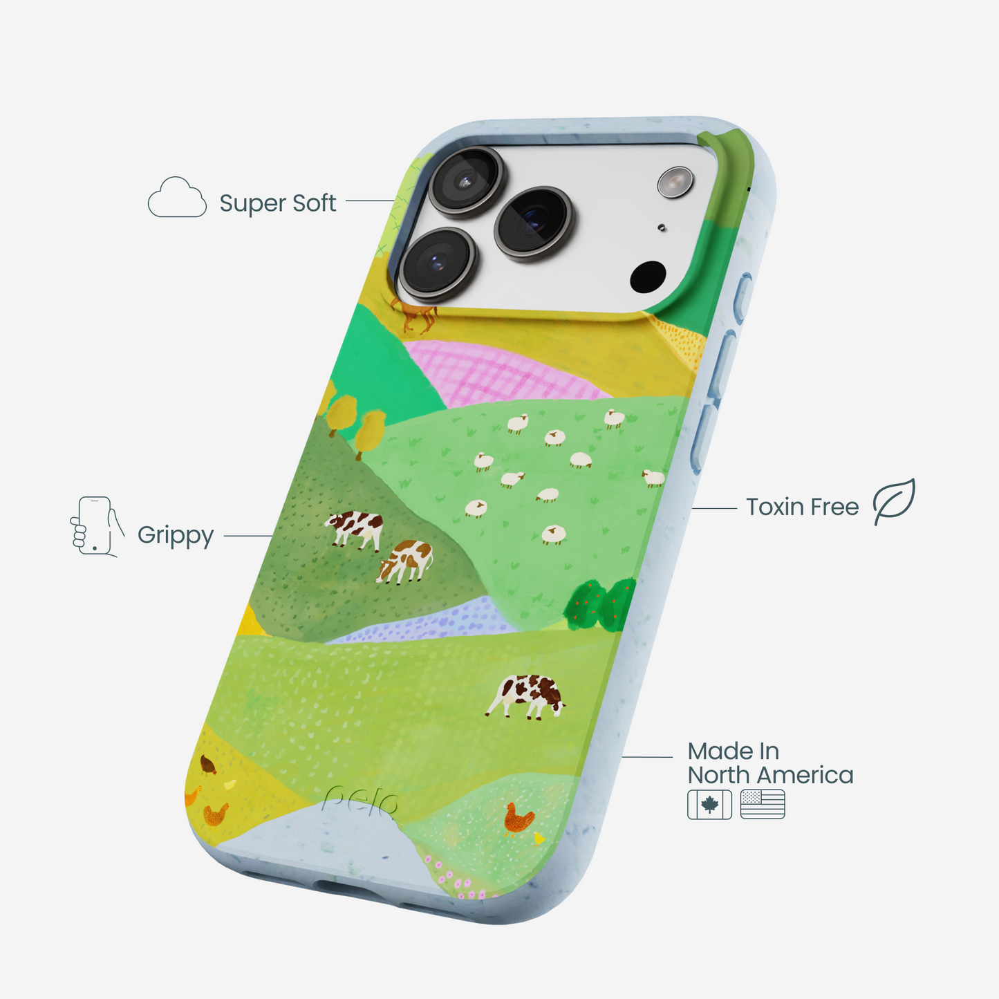 Powder Blue Farm Tales iPhone 17 Case