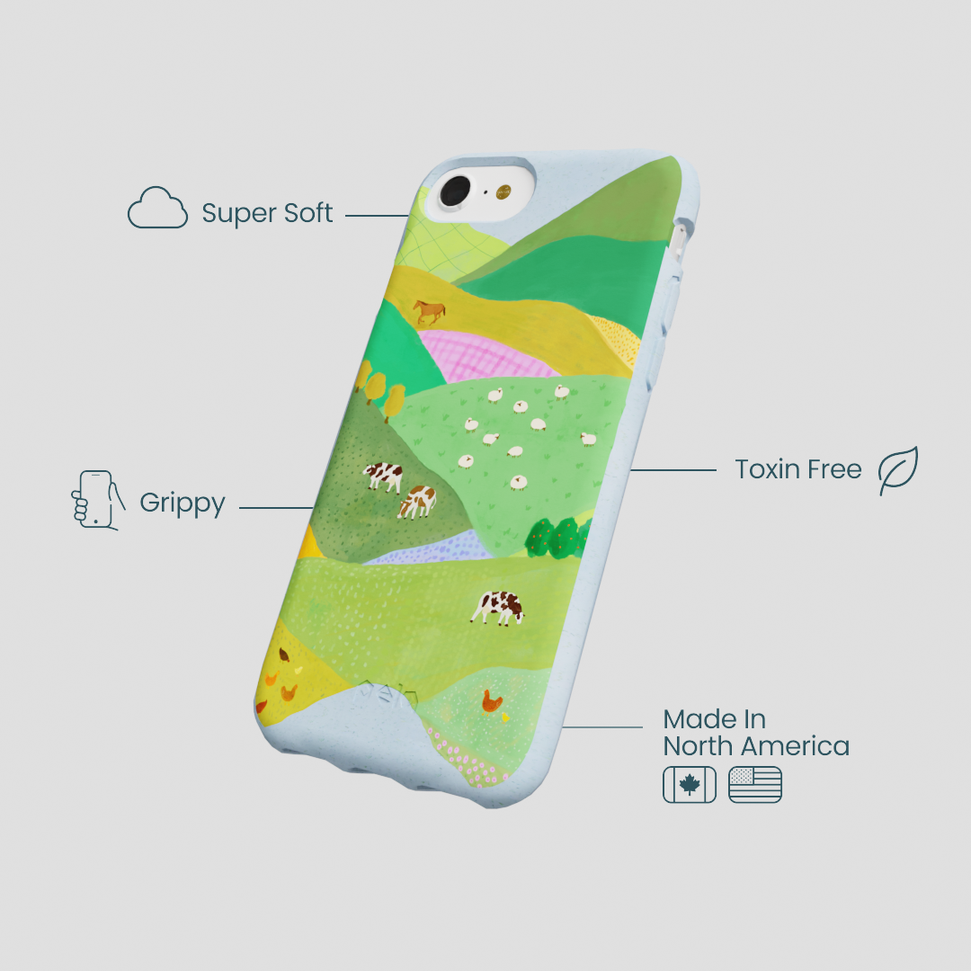 Powder Blue Farm Tales iPhone 6/6s/7/8/SE Case