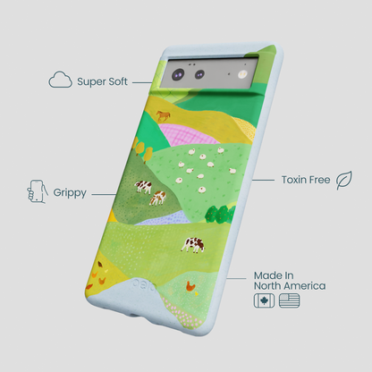 Powder Blue Farm Tales Google Pixel 6a Case