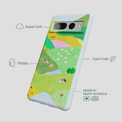 Powder Blue Farm Tales Google Pixel 7 Pro Case