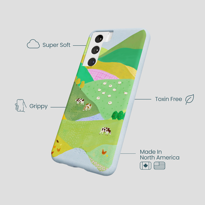 Powder Blue Farm Tales Samsung Galaxy S21 Case