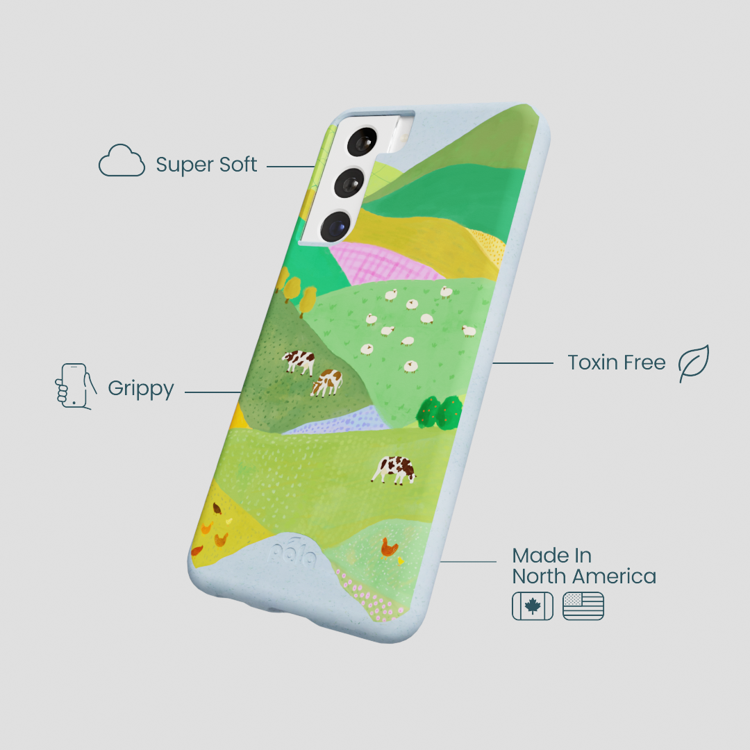 Powder Blue Farm Tales Samsung Galaxy S22 Case
