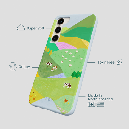 Powder Blue Farm Tales Samsung Galaxy S24+(Plus) Case