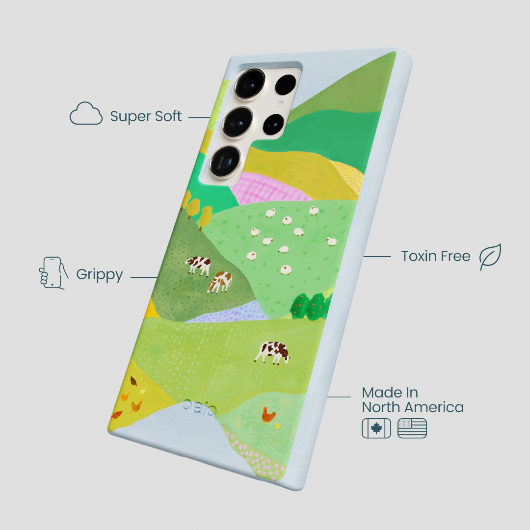 Powder Blue Farm Tales Samsung Galaxy S24 Ultra Case