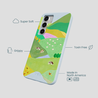 Powder Blue Farm Tales Samsung Galaxy S25 Case