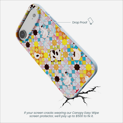 Powder Blue Farmers Mosaic iPhone Air Case