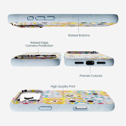Powder Blue Farmers Mosaic iPhone 17 Pro Max Case