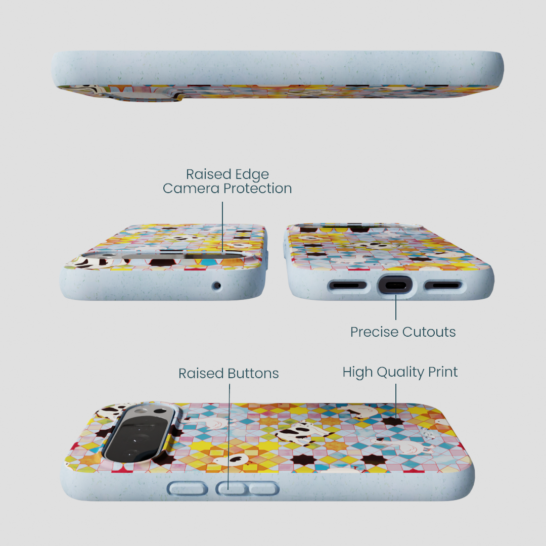 Powder Blue Farmers Mosaic Google Pixel 10 Pro XL Case