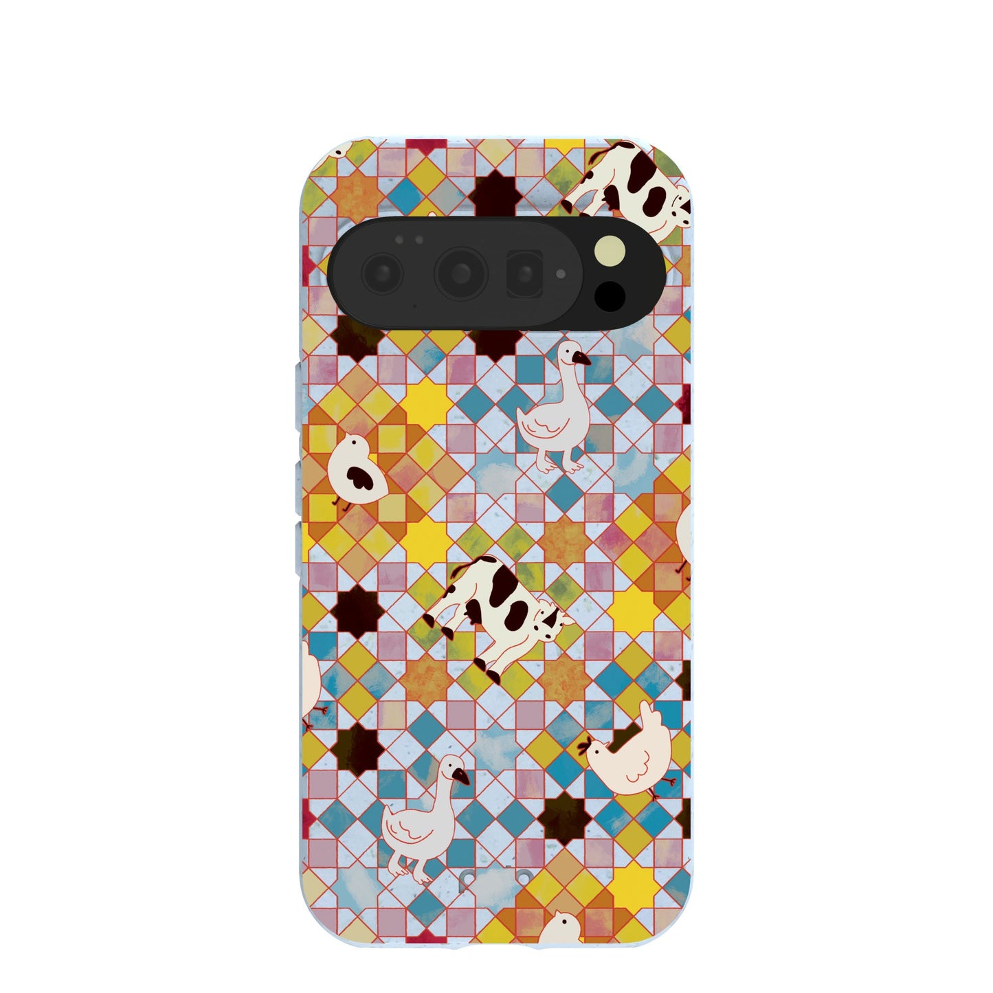 Powder Blue Farmers Mosaic Google Pixel 10/10 Pro Case
