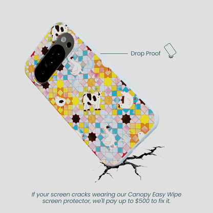 Powder Blue Farmers Mosaic Google Pixel 10/10 Pro Case