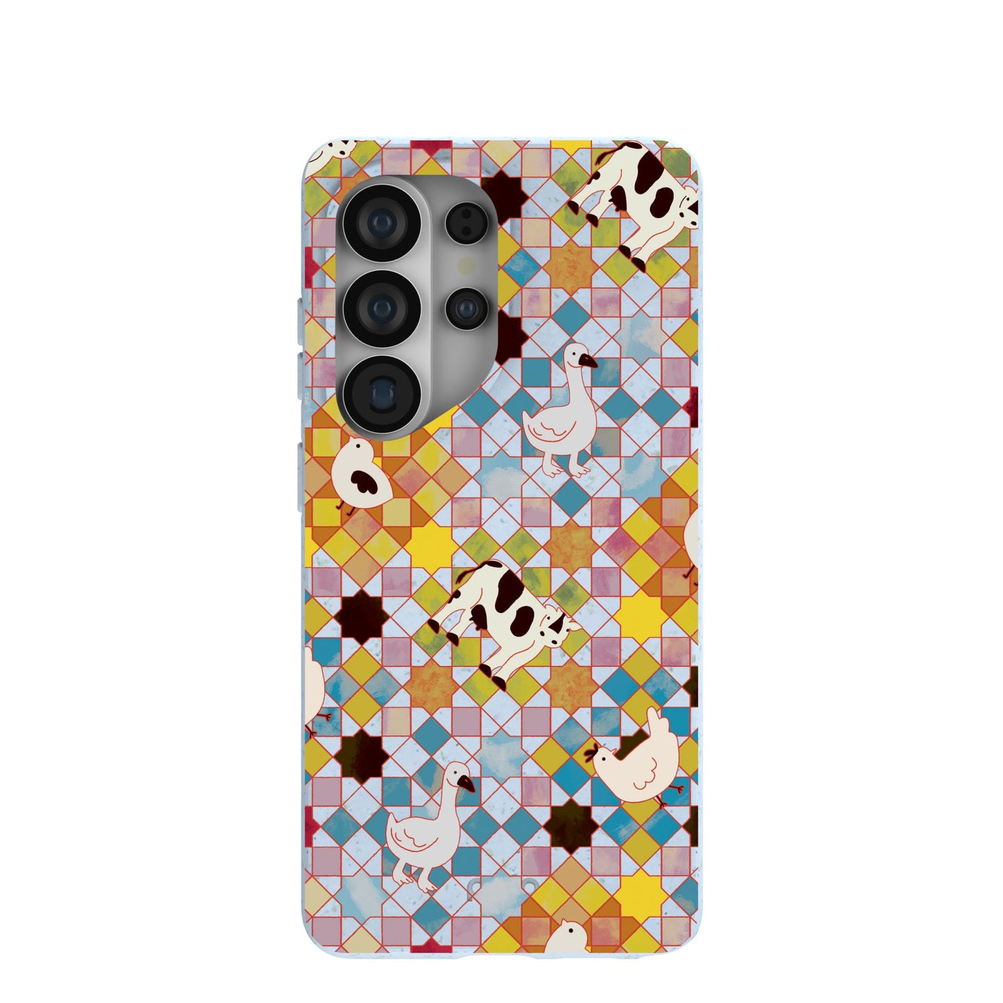 Powder Blue Farmers Mosaic Samsung Galaxy S26 Ultra Case