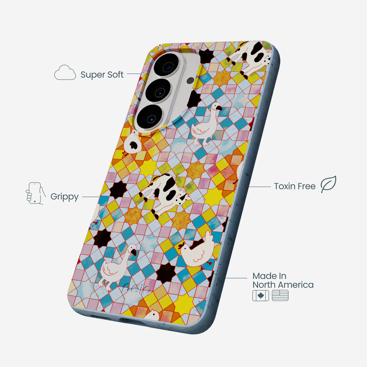 Powder Blue Farmers Mosaic Samsung Galaxy S26 Case