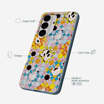 Powder Blue Farmers Mosaic Samsung Galaxy S26 Case