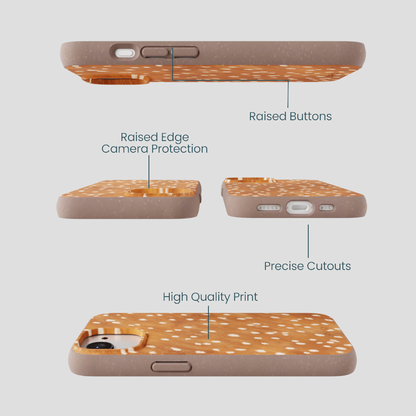 Chocolate Brown Fawn iPhone 16e/17e Case