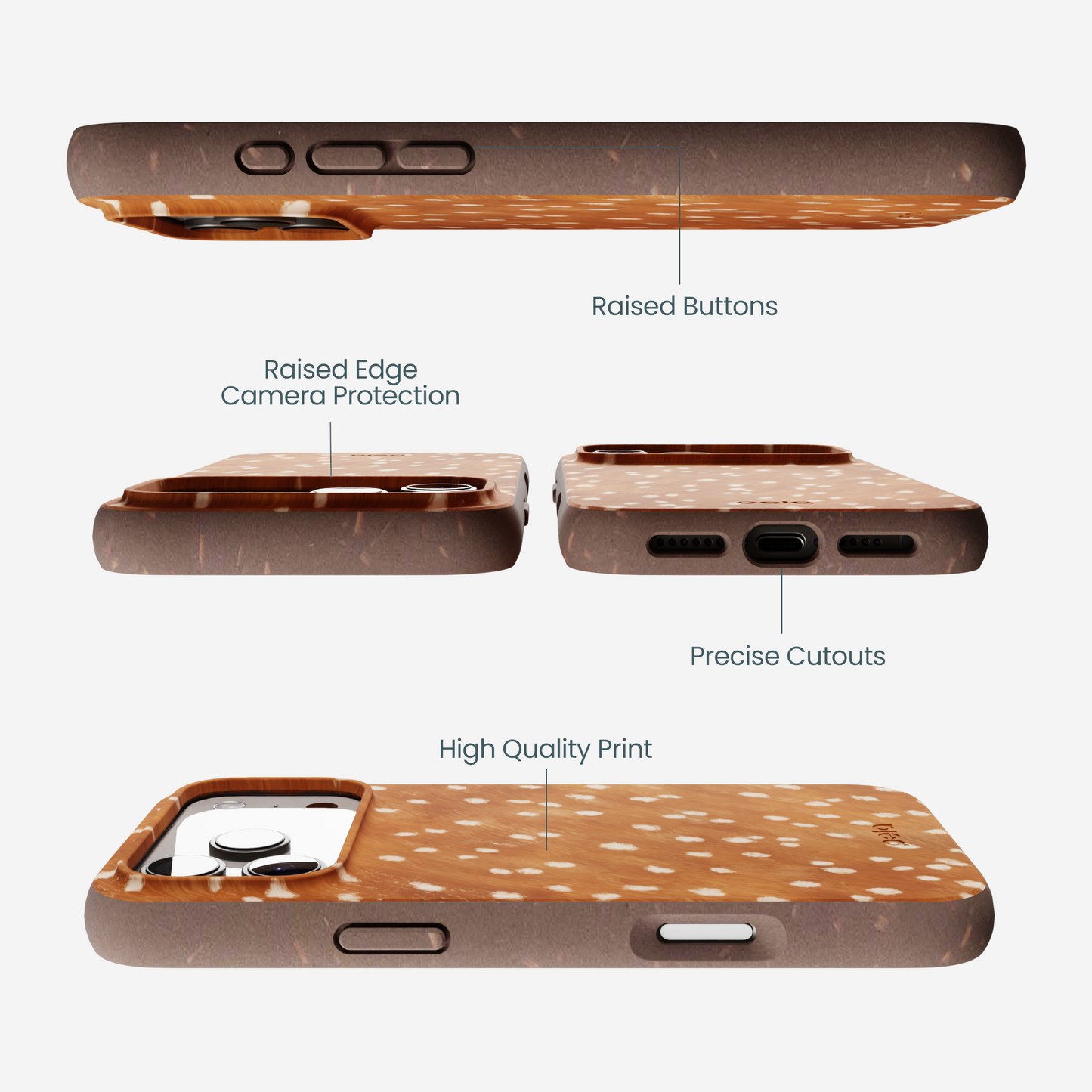 Chocolate Brown Fawn iPhone 17 Pro Max Case