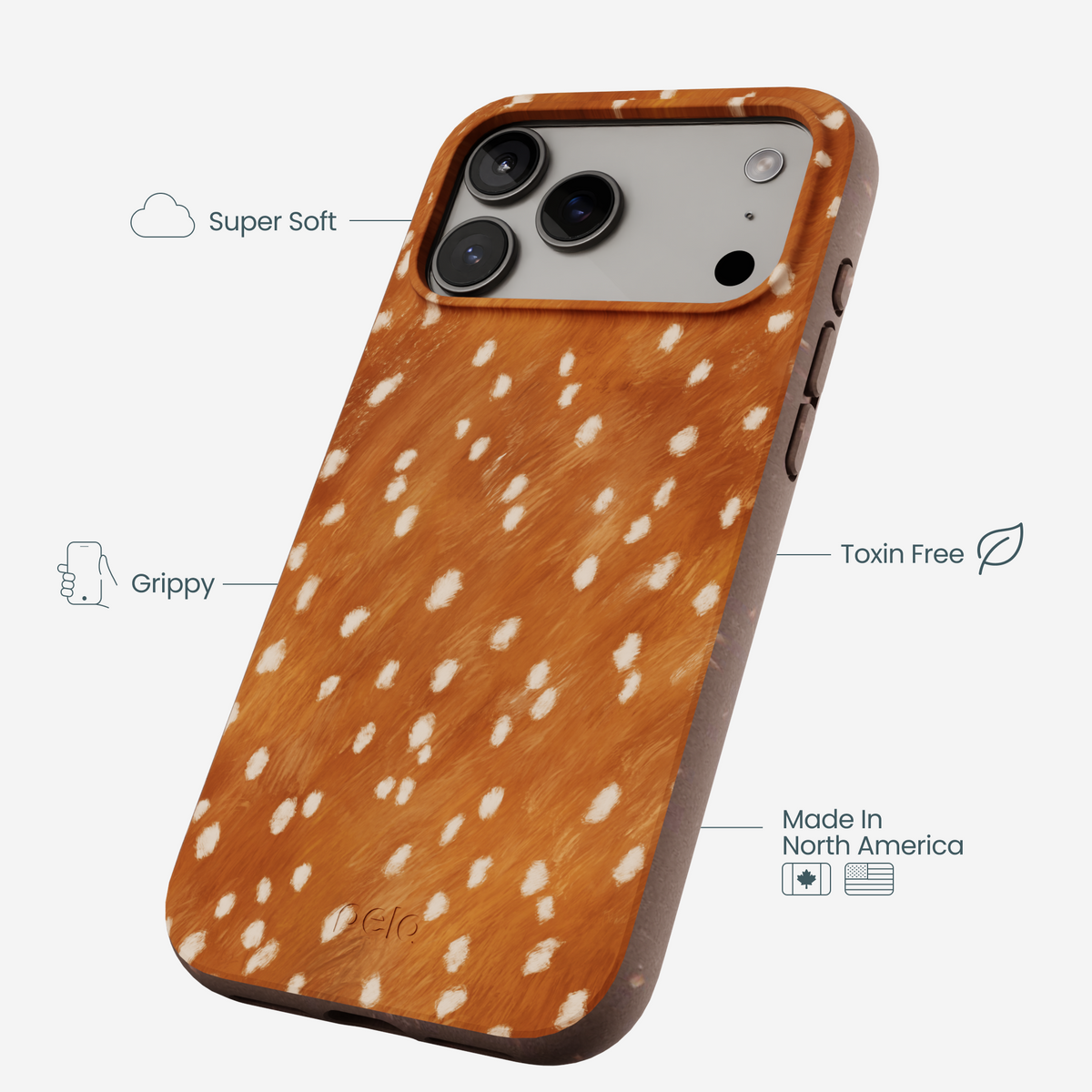 Chocolate Brown Fawn iPhone 17 Pro Max Case