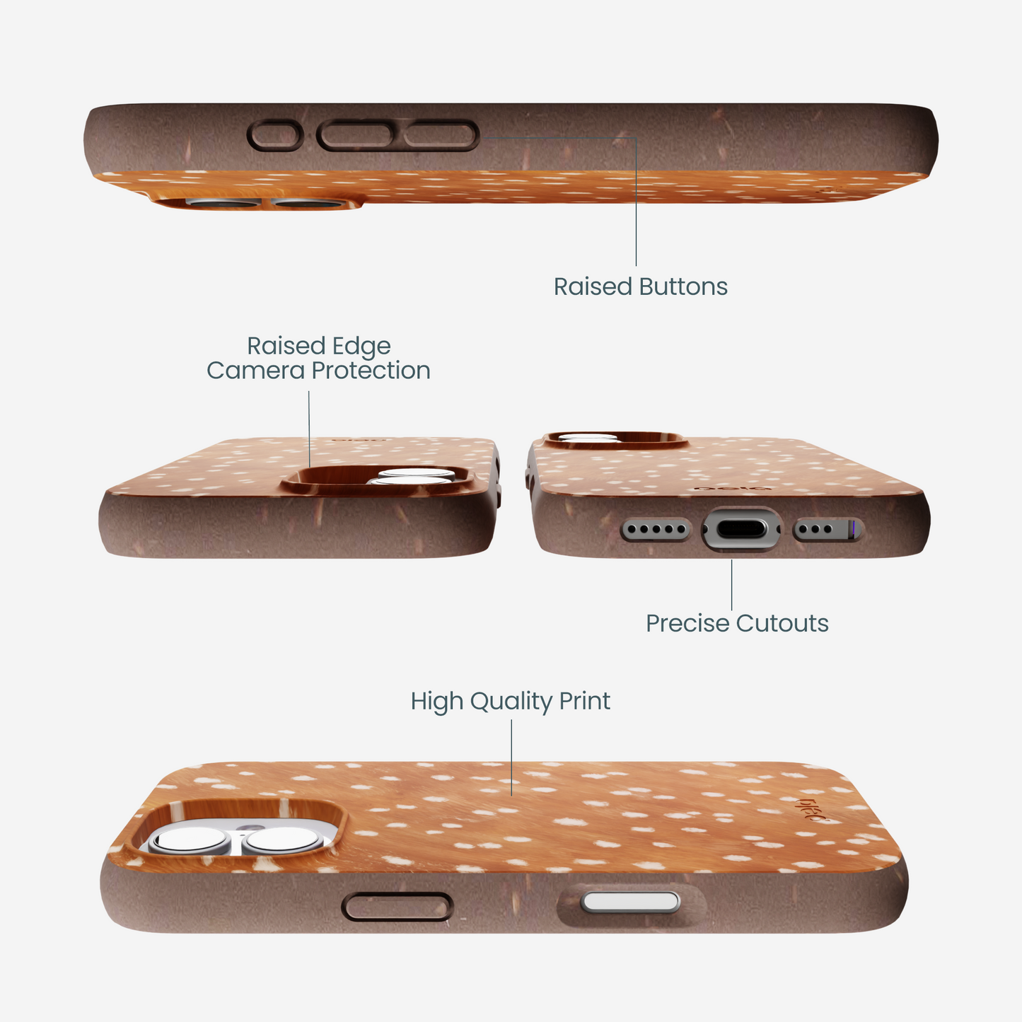 Chocolate Brown Fawn iPhone 17 Case