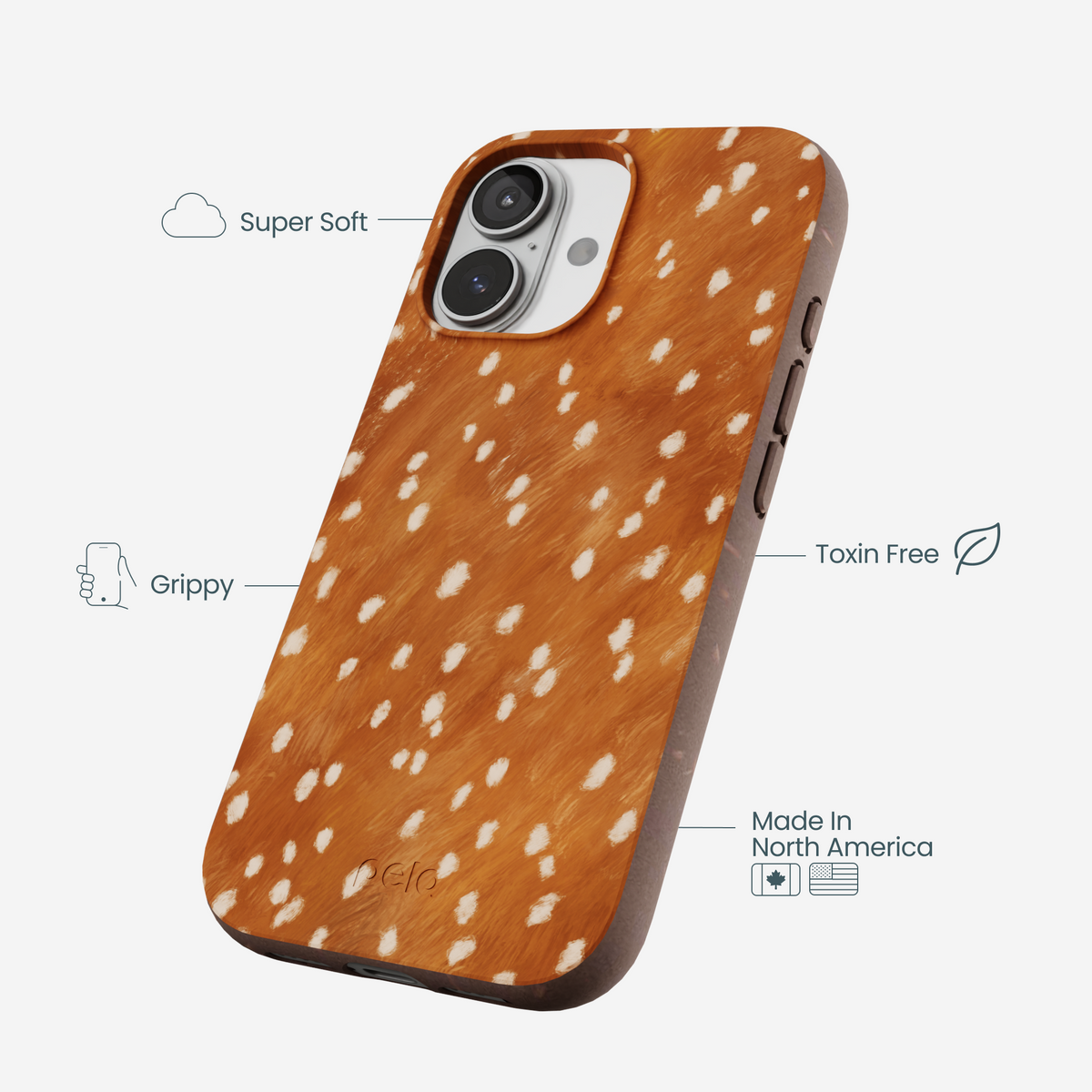 Chocolate Brown Fawn iPhone 17 Case