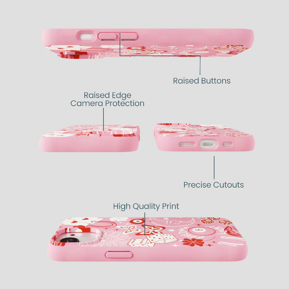 Bubblegum Pink Feeling Lucky iPhone 16e/17e Case