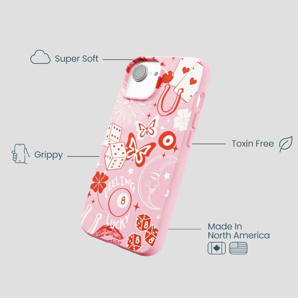 Bubblegum Pink Feeling Lucky iPhone 16e/17e Case