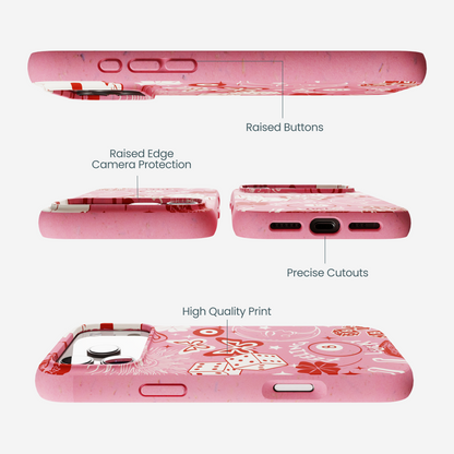 Bubblegum Pink Feeling Lucky iPhone 17 Pro Max Case