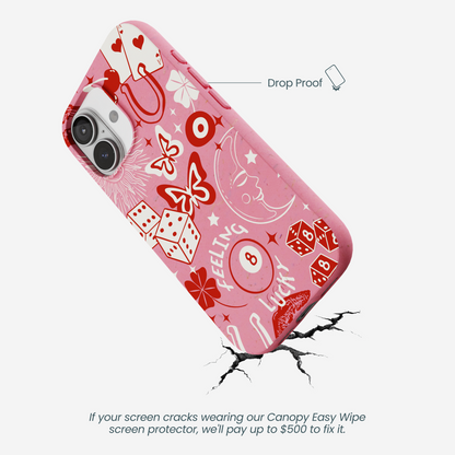 Bubblegum Pink Feeling Lucky iPhone 17 Case