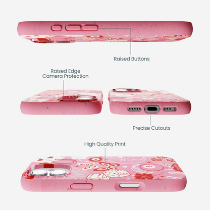 Bubblegum Pink Feeling Lucky iPhone 17 Case
